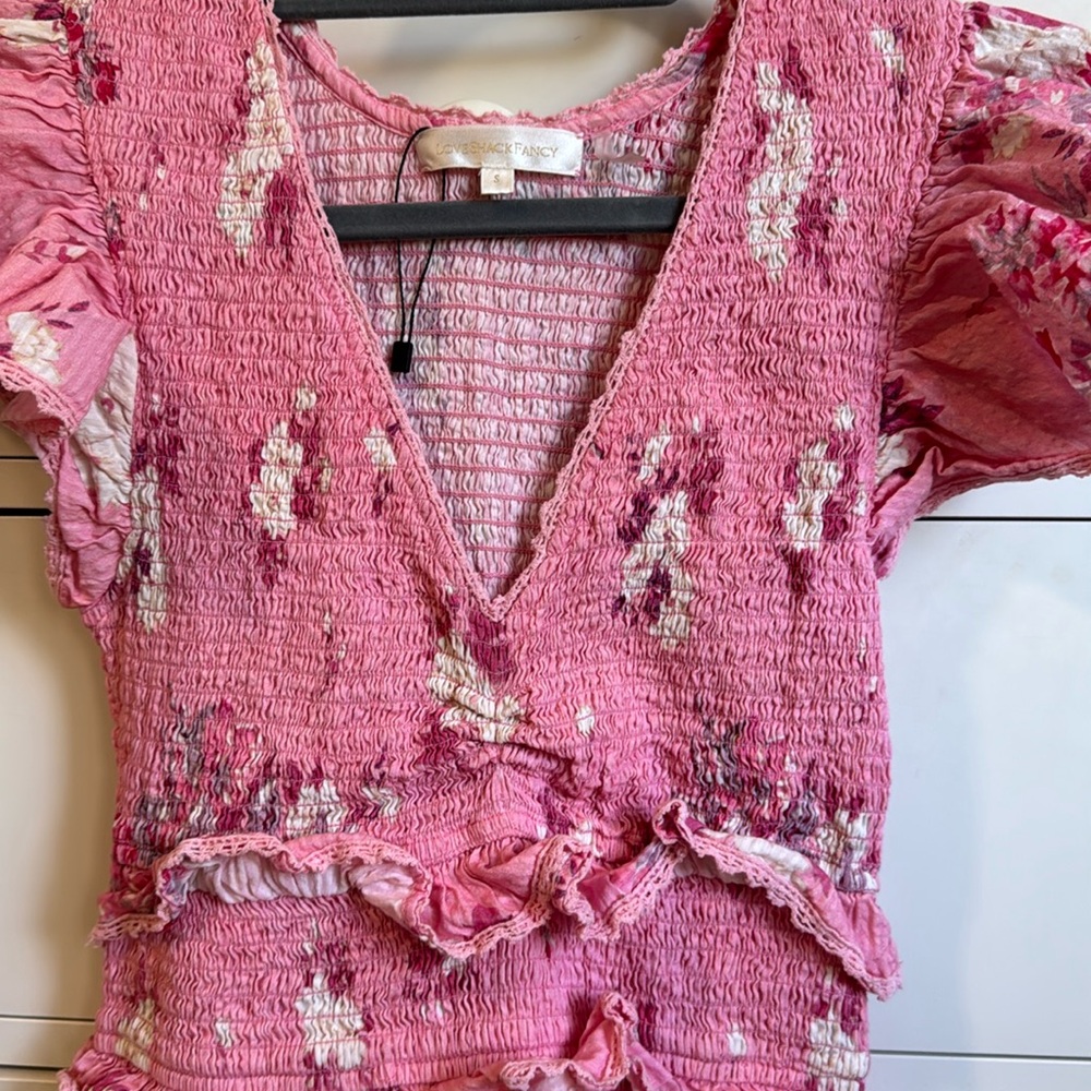 Loveshackfancy - Sonora Dress in Raspberry - Picture 9 of 16